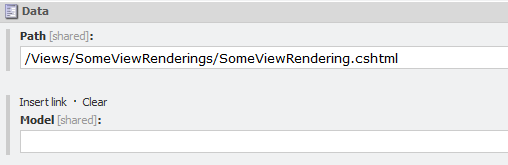 blank view model value in Sitecore View Rendering